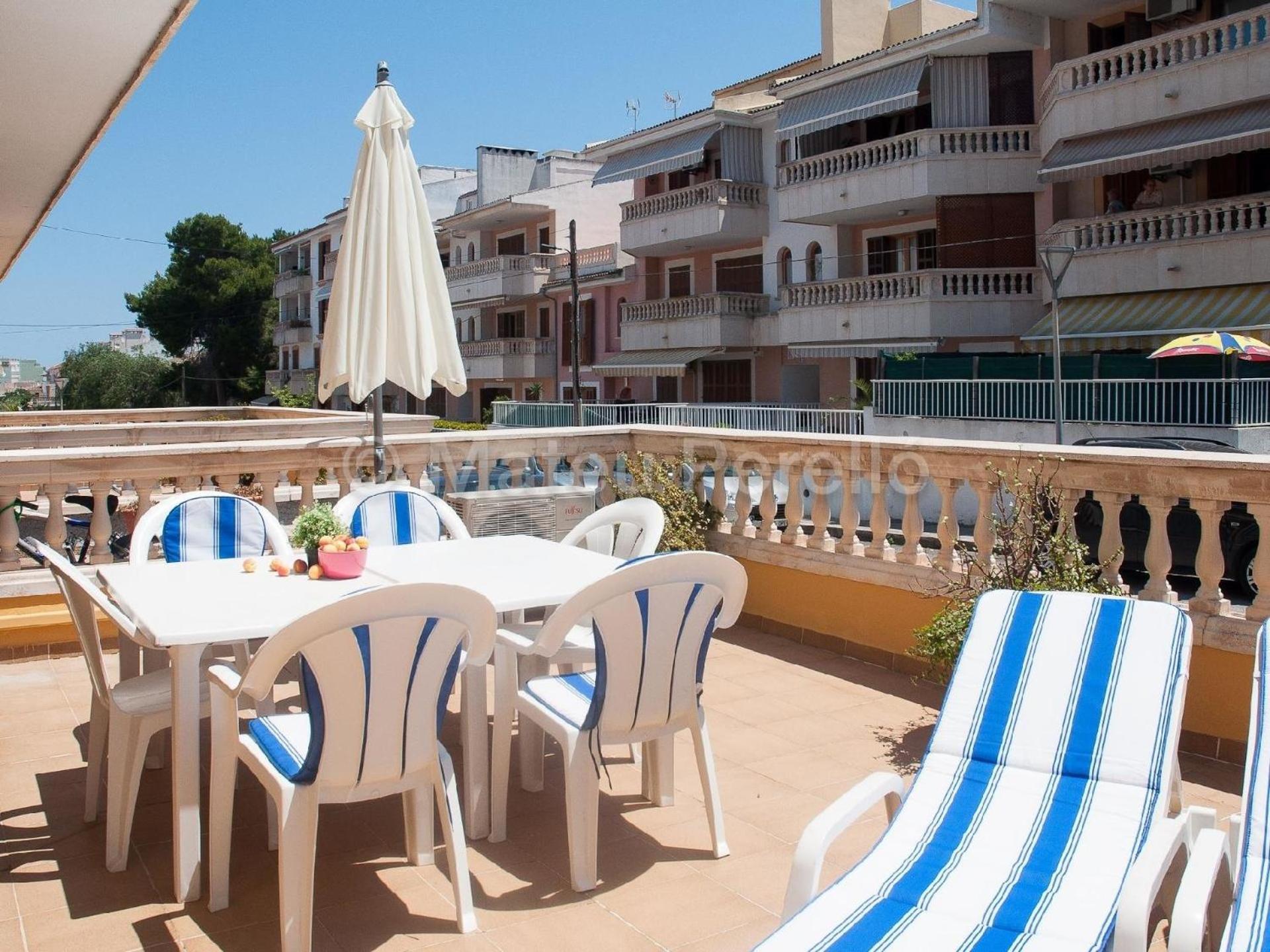 Wohnung In Son Baulo Mit Terrasse, Garten Und Grill Can Picafort  Exterior foto
